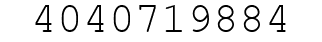Number 4040719884.