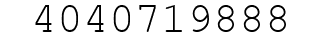 Number 4040719888.