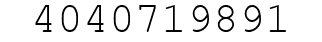 Number 4040719891.