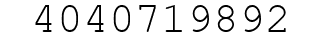 Number 4040719892.