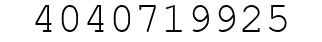 Number 4040719925.