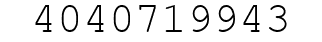 Number 4040719943.