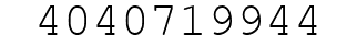 Number 4040719944.