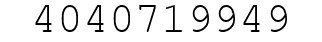 Number 4040719949.