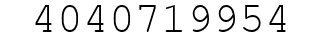 Number 4040719954.