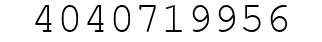 Number 4040719956.
