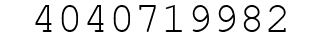 Number 4040719982.