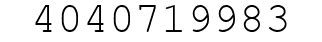 Number 4040719983.