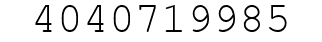 Number 4040719985.