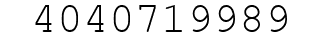 Number 4040719989.