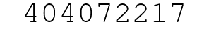 Number 404072217.