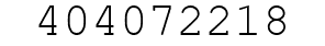 Number 404072218.