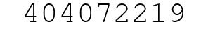 Number 404072219.