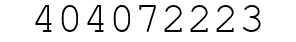 Number 404072223.