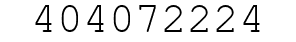 Number 404072224.