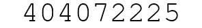 Number 404072225.