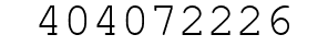 Number 404072226.