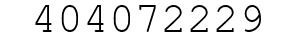 Number 404072229.