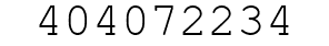 Number 404072234.