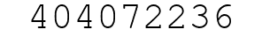 Number 404072236.