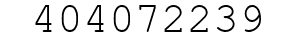 Number 404072239.
