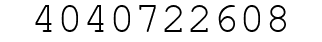 Number 4040722608.