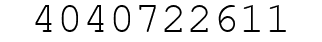 Number 4040722611.
