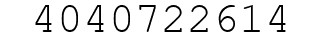 Number 4040722614.