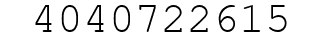 Number 4040722615.