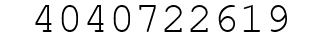 Number 4040722619.