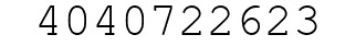 Number 4040722623.