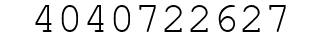 Number 4040722627.