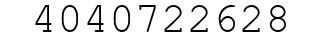 Number 4040722628.