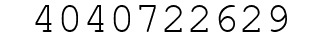 Number 4040722629.