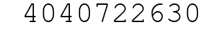 Number 4040722630.