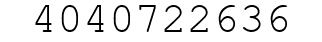 Number 4040722636.