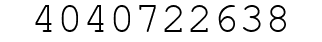 Number 4040722638.