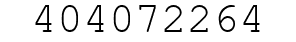 Number 404072264.
