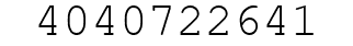Number 4040722641.