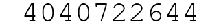Number 4040722644.