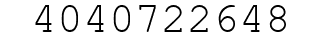 Number 4040722648.