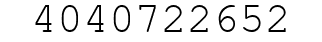Number 4040722652.