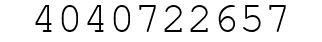 Number 4040722657.