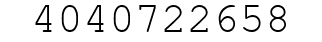 Number 4040722658.