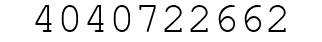 Number 4040722662.
