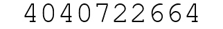 Number 4040722664.