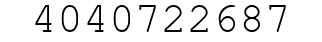 Number 4040722687.