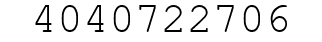 Number 4040722706.