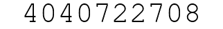 Number 4040722708.