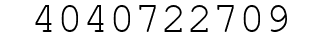 Number 4040722709.